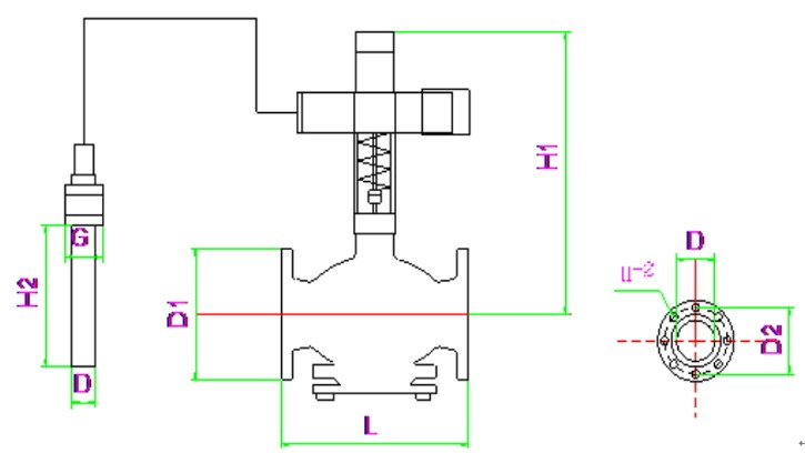 自力式溫度調(diào)節(jié)閥結構圖